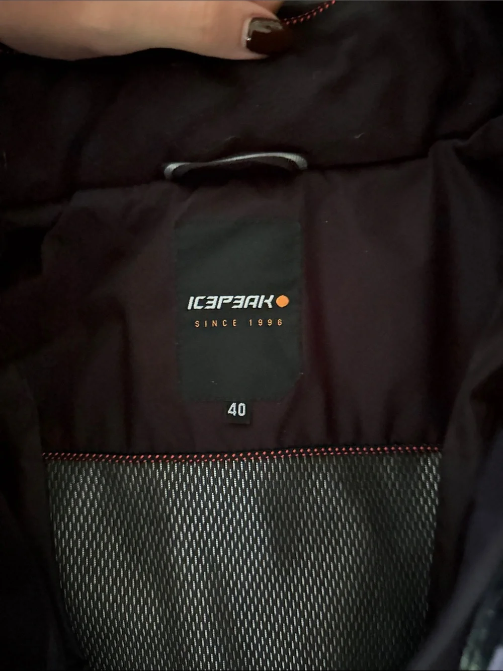 Women’s Ski Jacket - Black with Pink & Gray Chevron